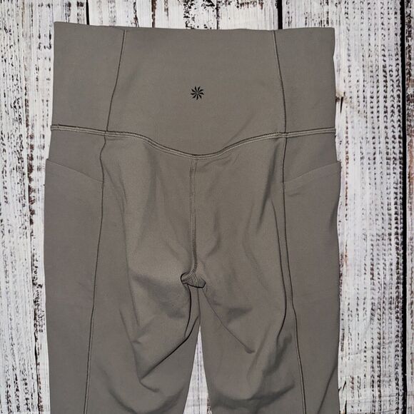 Athleta Olive Leggings with Camo Stripes - Picture 5 of 5